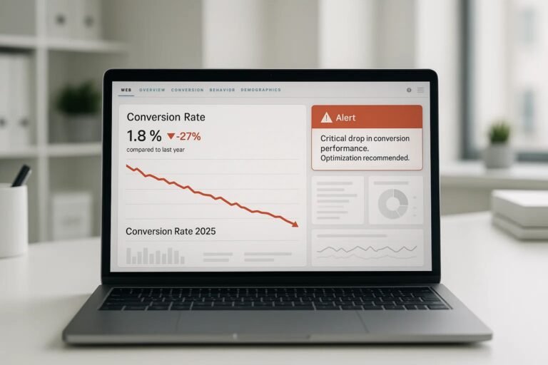 Warum Deine Conversion Rate 2025 einbricht (+ Sofort-Lösungen)